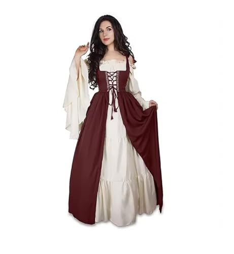 ZHUWWQPINGIKERKRW Kleid Cosplay Halloween Kostüme Damen Karneval Prinzessin viktorianische Vestido,Rot, XXL ZHUWWQPINGIKERKRW Kleid Cosplay Halloween Kostüme Damen Karneval Prinzessin viktorianische Vestido,Rot, XXL von ZHUWWQPINGIKERKRW