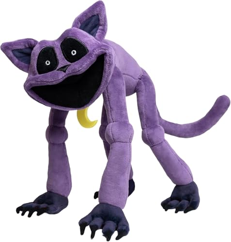 ZHYUAD Kuscheltier ca. 40 cm – Neues Anime-Kuscheltier – Tierkissen – Kawaii-Stil – Liebliche Kuschelmonster – Ideal für Kinder (Jungen und Mädchen) – kletterndes Violett von ZHYUAD
