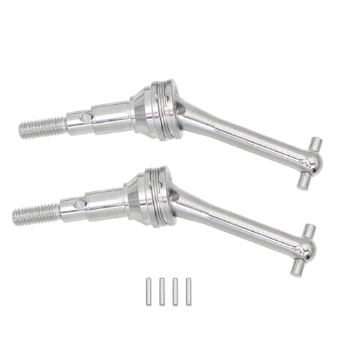 ZIBOXI 1/14 MJX LKW 14301 14302 14303 2Pcs Metall CVD Antriebswellen Hund Knochen RC Auto Upgrade Teile 14410(2Pcs Silver) von ZIBOXI