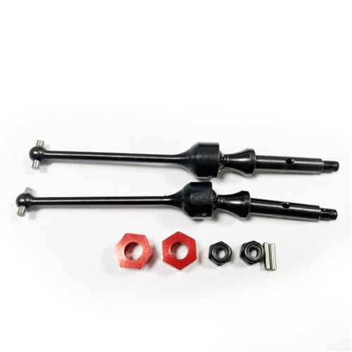ZIBOXI 1/16 CNC Gefräste Hinten CVD Welle for LOSI Mini-B Mini-T RC Auto Ersatzteile Zubehör(Black) von ZIBOXI