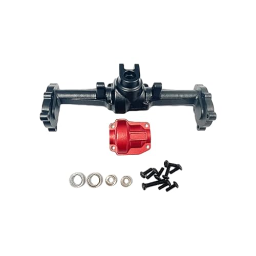 ZIBOXI 1/18 Upgrade Hinterachsgehäuse RC Upgrade Teil Rc Hinterachsgehäuse Passend for Hobbico Dromida RC Auto(Black) von ZIBOXI
