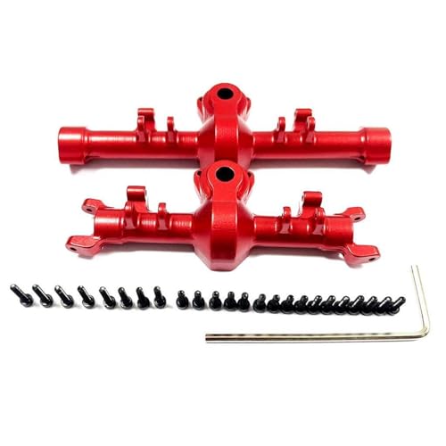 ZIBOXI 1/24 Vorder- und Hinterachsgehäuse 1/24 for AXIAL SCX24 RC Upgrade-Teile(Red) von ZIBOXI