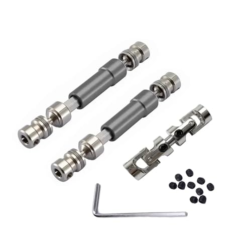 ZIBOXI 1 Set CVD RC Auto Metall Antriebswelle for MN128 MN86 MN86S MN86K MN86KS MN G500 1/12 Upgrade Teile Zubehör(Gray) von ZIBOXI