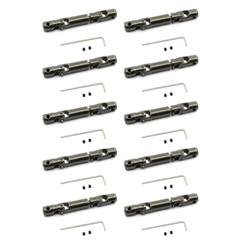 ZIBOXI 10X Upgrade CVD Antriebswelle for WPL D12 C14 C24 B14 B24 B16 B36 MN D90 MN99S RC Auto Teile Zubehör-AA02 von ZIBOXI