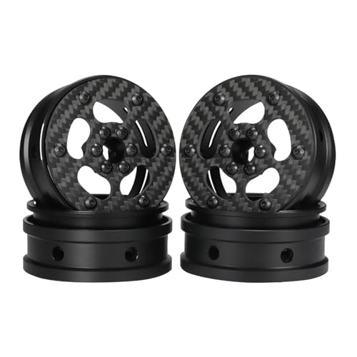 ZIBOXI 2,2-Zoll-Räder Felge für 1/8 1/10 RC Crawler LCG Cheater Rigs Building Capra SCX10 Pro Gspeed V4 TRX4 Element Enduro (Farbe: 4 Stück) von ZIBOXI