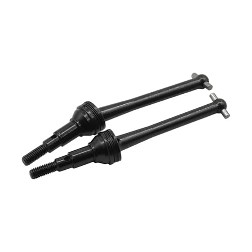 ZIBOXI 2 Pcs Antriebswelle F/R CVD for MJX 1/16 Skala 16207 16208 14209 14210 RC Auto LKW Upgrade Zubehör Teile(Black) von ZIBOXI