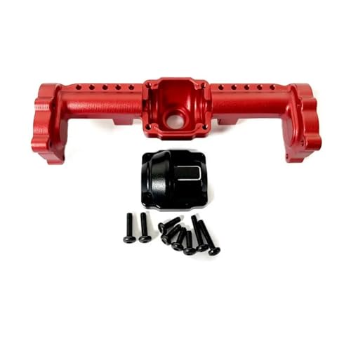 ZIBOXI 2 Stück Upgrade Hinterachsgehäuse 1/24 Rc Hinterachsgehäuse for FMS FCX24 RC Autoteil RC Auto(Red) von ZIBOXI