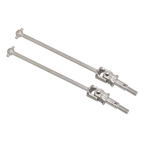 ZIBOXI 2 Stücke Dogbone Antriebswelle HSP 102015 106015 108015 CVD for HSP Redcat 1/10 RC Auto 94102 94103 94123 94177 94106 94107 94111 94108(85.5MM Silver) von ZIBOXI