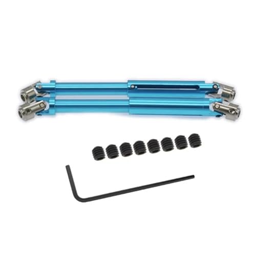 ZIBOXI 2 stücke CVD Universal Antriebswelle 102-150mm for RC Rock Crawler Auto Axial SCX10 D90 RC4WD HSP 94180 180011 18027(Blue) von ZIBOXI