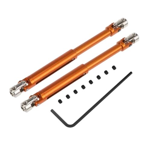 ZIBOXI 2 stücke CVD Universal Antriebswelle 102-150mm for RC Rock Crawler Auto Axial SCX10 D90 RC4WD HSP 94180 180011 18027(Yellow) von ZIBOXI