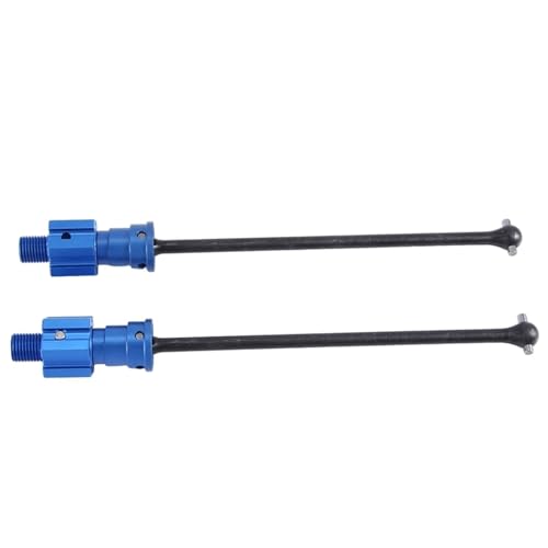 ZIBOXI 2PCS Erweiterte Antriebswelle CVD for 1/10 Traxxas MAXX Widemaxx RC Auto Upgrade Ersatzteile Zubehör Rot(Blue) von ZIBOXI