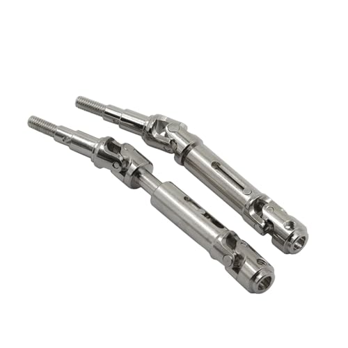 ZIBOXI 2Pcs Antriebswelle CVD Hinten Antriebswelle Fit for MJX Hyper Gehen 14210 14209 1/14 RC Auto Upgrade Teile(Silver) von ZIBOXI