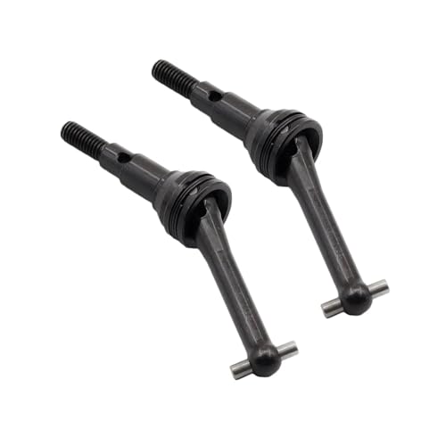 ZIBOXI 2Pcs Antriebswellen Hundeknochen Fit for MJX 1/14 Hyper Go Truck 14301 14302 CVD 14410 RC Auto Upgrade Teile Zubehör(Black) von ZIBOXI
