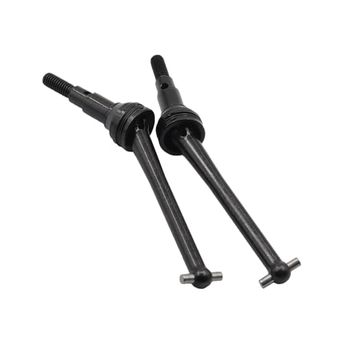 ZIBOXI 2Pcs FR CVD Antriebswelle Fit for MJX 1/16 Skala 16207 16208 14209 14210 RC Auto LKW for Hobby Upgrade zubehör Teile(Black) von ZIBOXI