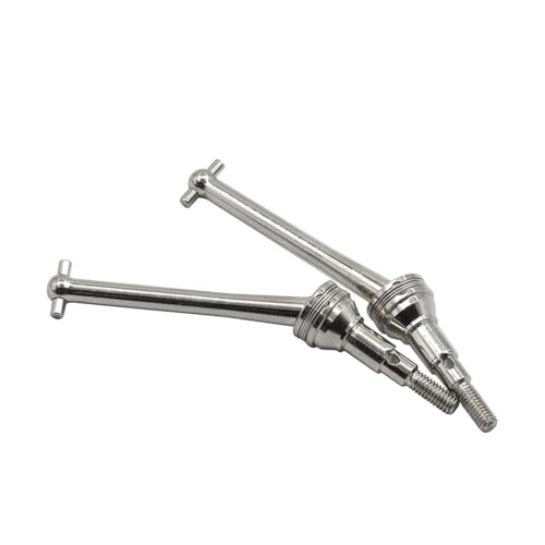 ZIBOXI 2Pcs FR CVD Antriebswelle Fit for MJX 1/16 Skala 16207 16208 14209 14210 RC Auto LKW for Hobby Upgrade zubehör Teile(Silver) von ZIBOXI