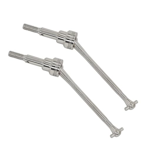 ZIBOXI 2Pcs Front Drive Welle CVD Fit for WLtoys 12423 12427 12428 1/12 RC Auto Crawler Short Course Truck Upgrade Teile(Silver) von ZIBOXI