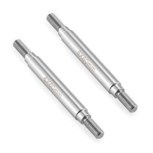 ZIBOXI 2Pcs Linkage Set Link Stange M4 6x50-155mm for Axial SCX10 II 90046 TRX-4 D90 1/10 RC Auto Upgrade Teile(2Pcs 60mm) von ZIBOXI