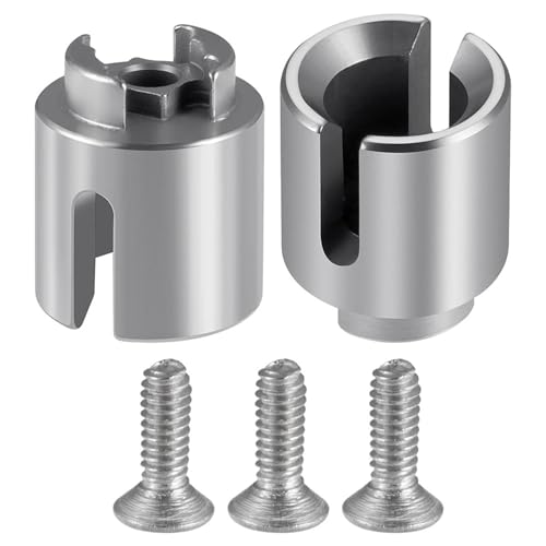 ZIBOXI 2Pcs Stick Tasse Antriebswelle Vorne Hinten CVD 1/18 Fit for HBX 18859 18858 18868 RC Auto Upgrade Teile Zubehör(Rear CVD) von ZIBOXI