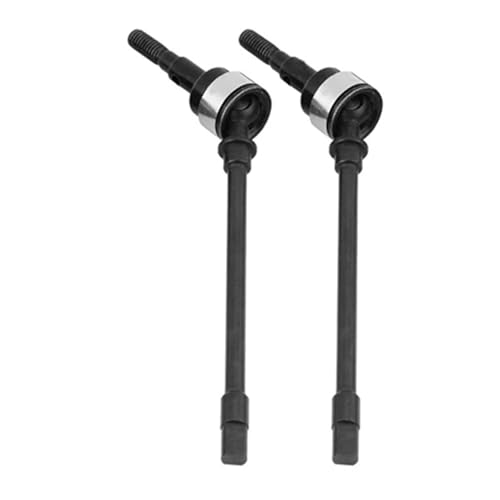 ZIBOXI 2Pcs Vorderachse CVD Antriebswelle Dogbone Universalwelle for 1:10 RC Auto Axial SCX10 Crawler(Silver) von ZIBOXI