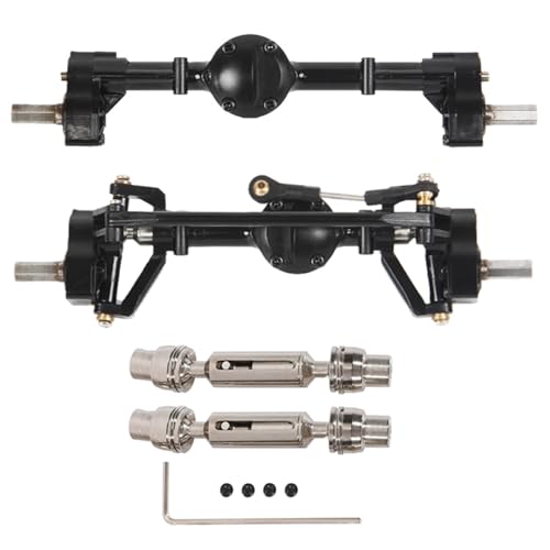 ZIBOXI 2Pcs Vordere Und Hintere Portal Achse Mit Antriebswelle Fit for WPL C14 C24 C24-1 C34 C44 B14 B24 1/16 RC Auto Upgrade Teile von ZIBOXI