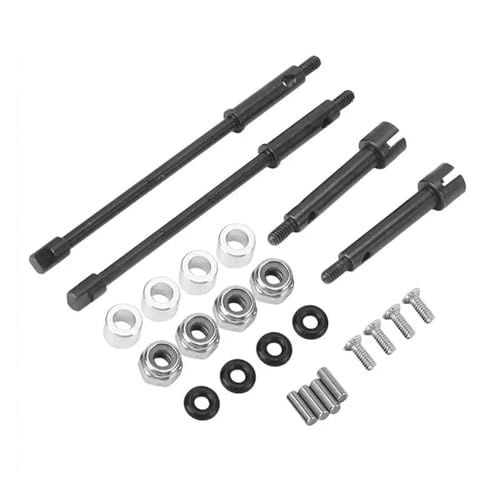 ZIBOXI 3Set 4Mm Erweitern Stahl Stick Stummel Achsen CVD Joint Antriebswelle Upgrade Teile for 1/24 RC Crawler Axial SCX24 90081-AA02 von ZIBOXI