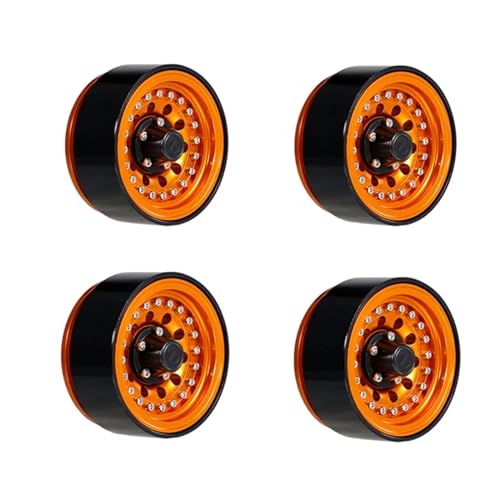ZIBOXI 4PCS 1,9 in Beadlock Felge Hub 1/10 RC Crawler Auto Kompatibel for Hsp for Redcat for Traxxa for Tamiya for Hpi Rc4wd Axial RC Auto (Color : Copper) von ZIBOXI
