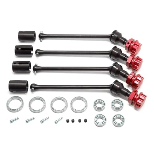 ZIBOXI 4Pcs 8996X Stahl Erweiterte Antriebswelle CVD Mit Keil Rad Hex for 1/10 Traxxas MAXX Widemaxx RC Auto Ersatz Rot ZIBOXI 4Pcs 8996X Stahl Erweiterte Antriebswelle CVD Mit Keil Rad Hex for 1/10 Traxxas MAXX Widemaxx RC Auto Ersatz Rot von ZIBOXI