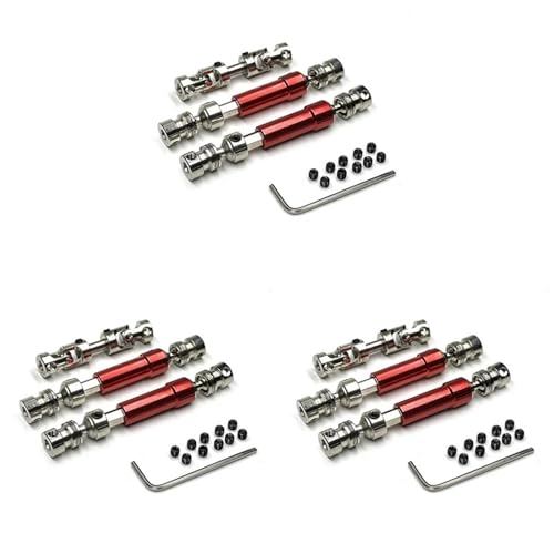 ZIBOXI 9-teilige Antriebswelle CVD-Antriebswelle for MN128 MN86 MN86S MN86K MN86KS MN G500 1/12 RC-Auto-Upgrade-Teile Zubehör, 1-AA02 von ZIBOXI