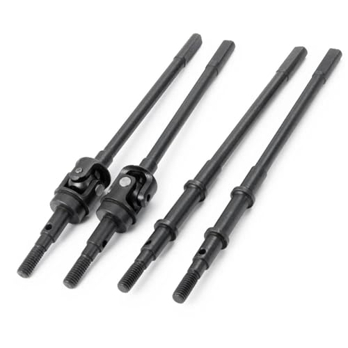 ZIBOXI AR44 ACHSEN Vorne Hinten Gemeinsame CVD Antriebswelle Dogbone RC 1/10 Axial SCX10-II 90046 90047 Fit for Jeep Wrangler(Black) von ZIBOXI