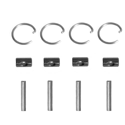 ZIBOXI Antriebswelle CVD Antriebswelle 37mm/39mm/42mm Dogbone Set for Tamiya TT02 XV01 XV02 RC Auto Upgrade Teile(Black) von ZIBOXI