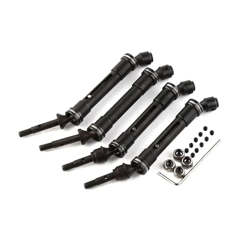 ZIBOXI CVD Kardanwelle Modell Auto Antriebswelle Montage Heavy Duty for 1/10 Traxxas Slash 4X4 Slash Rustler VXL Stampede 4X4 VXL(Black) von ZIBOXI
