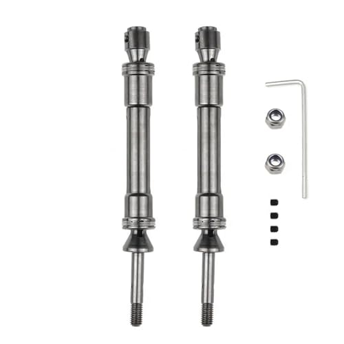 ZIBOXI CVD Kardanwelle Modell Auto Antriebswelle Montage Heavy Duty for 1/10 Traxxas Slash 4X4 Slash Rustler VXL Stampede 4X4 VXL(Titanium Rear) von ZIBOXI
