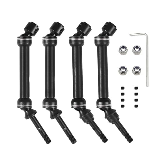ZIBOXI CVD Vorne Hinten Antriebswelle Montage 1/10 Fit for Traxxas Slash 4X4 SLA017 SLA018(Front Rear 4pcs) von ZIBOXI