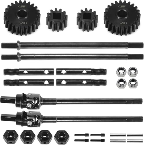 ZIBOXI Capra Antriebswelle CVD Bold UTB10 Portal Achsschenkel Overdrive Gears Set for 1/10 RC Crawler Axial Capra F9(Axles 12T 23T) von ZIBOXI