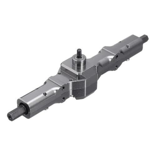 ZIBOXI Fit for WPL D12 Legierung Hintere Brücke Achse Getriebe Box for 1/16 RC Auto LKW Rock Crawler RC Auto Upgrade Zubehör(Titanium) von ZIBOXI