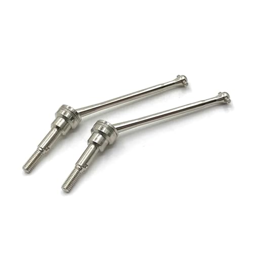 ZIBOXI Geeignet for WLtoys 1/12 12423 12427 12428 RC Autozubehör Metall-Upgrade CVD Front Drive Shaft(Silver) von ZIBOXI