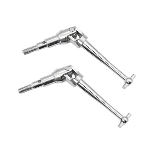 ZIBOXI MJX H16 16207 16208 16209 16210 Metall Antriebswelle CVD Antriebswelle for 1/16 MJX RC Auto Upgrade Teil(2Pcs Silver) von ZIBOXI