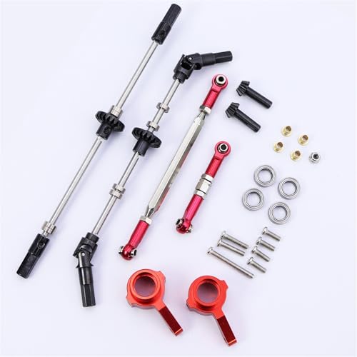 ZIBOXI MN99S Gen2 Vorne Hinterachse Welle + Getriebe + CVD Antriebswelle + Lenkung Link Set for 1/12 RC Auto 2024 Neue MN98 2nd MN82S MN78 Teil(Front Rear Set) von ZIBOXI