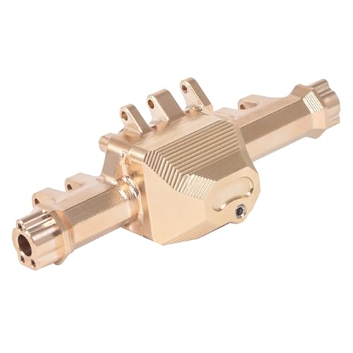 ZIBOXI Messing-Hinterachsgehäuse 8241, passend for Traxxas TRX4 1/10 RC Crawler Car, Upgrade-Zubehör(Gold Rear) von ZIBOXI
