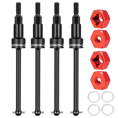 ZIBOXI RC Auto Stoßdämpfer Kugellager Reifen Rad Vorne Hinten Diff Abdeckung Getriebe Abdeckung Antriebswelle CVD for 1/18 Granit Grom(Gray) von ZIBOXI