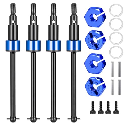 ZIBOXI RC Auto Stoßdämpfer Kugellager Reifen Rad Vorne Hinten Diff Abdeckung Getriebe Abdeckung Antriebswelle CVD for 1/18 Granit Grom(Light Yellow) von ZIBOXI