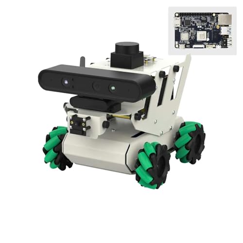 ZIBOXI RDK X3 ROS2 Roboter Programmierbares Smart Car mit Mecanum-Radtiefenkamera Lidar-Unterstützung Python-Programmierung APP-Steuerung (Size : Advanced Kit) von ZIBOXI