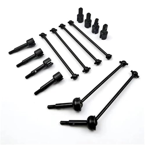 ZIBOXI Rad Axel Joint Cup Dogbone CVD Antriebswelle for 1/14 WLtoys 144001 RC Fernbedienung Auto Ersatzteile(1set Black) von ZIBOXI
