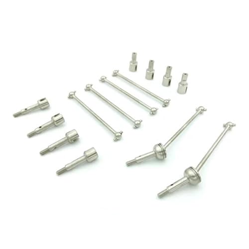 ZIBOXI Rad Axel Joint Cup Dogbone CVD Antriebswelle for 1/14 WLtoys 144001 RC Fernbedienung Auto Ersatzteile(1set Silver) von ZIBOXI