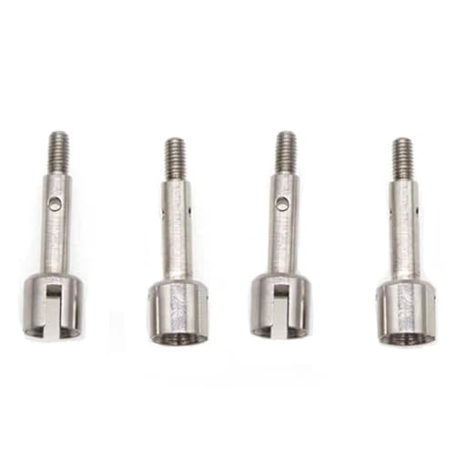 ZIBOXI Rad Axel Joint Cup Dogbone CVD Antriebswelle for 1/14 WLtoys 144001 RC Fernbedienung Auto Ersatzteile(Axel Cup 4PCS Silver) von ZIBOXI