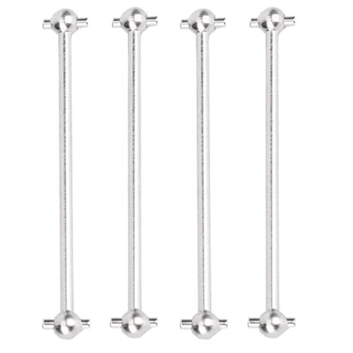 ZIBOXI Rad Axel Joint Cup Dogbone CVD Antriebswelle for 1/14 WLtoys 144001 RC Fernbedienung Auto Ersatzteile(Dogbone 4PCS Silver) von ZIBOXI