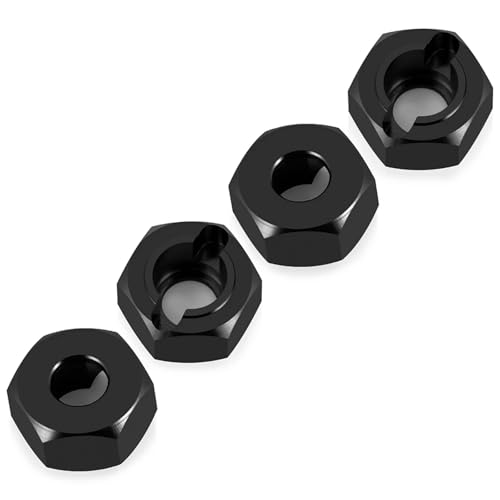 ZIBOXI Servo Halterung Hex Adapter Diff Tasse Vorne Hinten CVD Universal Halterung for 1/18 HPI Venture HILUX Upgrade Teile(Adapter-Black) von ZIBOXI
