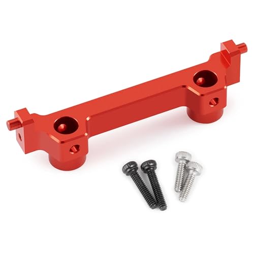 ZIBOXI Servo Halterung Hex Adapter Diff Tasse Vorne Hinten CVD Universal Halterung for 1/18 HPI Venture HILUX Upgrade Teile(Bracket-Red) von ZIBOXI