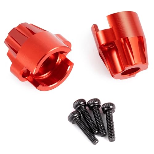 ZIBOXI Servo Halterung Hex Adapter Diff Tasse Vorne Hinten CVD Universal Halterung for 1/18 HPI Venture HILUX Upgrade Teile(Rear Cup-Red) von ZIBOXI