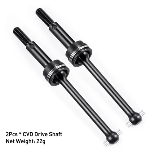 ZIBOXI Stoßdämpfer CVD Antriebswelle Batterie Montage Platte Suspension Arm for 1/10 Tamiya TT02 Volle Set Upgrade Teile(CVD Drive Shaft) von ZIBOXI